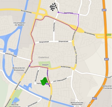 Route verplaatsing beeld Willem van Duvenvoorde