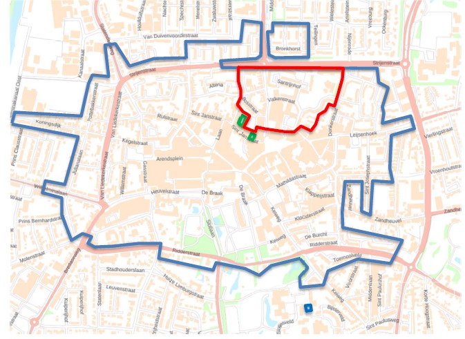 Plattegrond centrumgebied Oosterhout Plattegrond centrumgebied Oosterhout