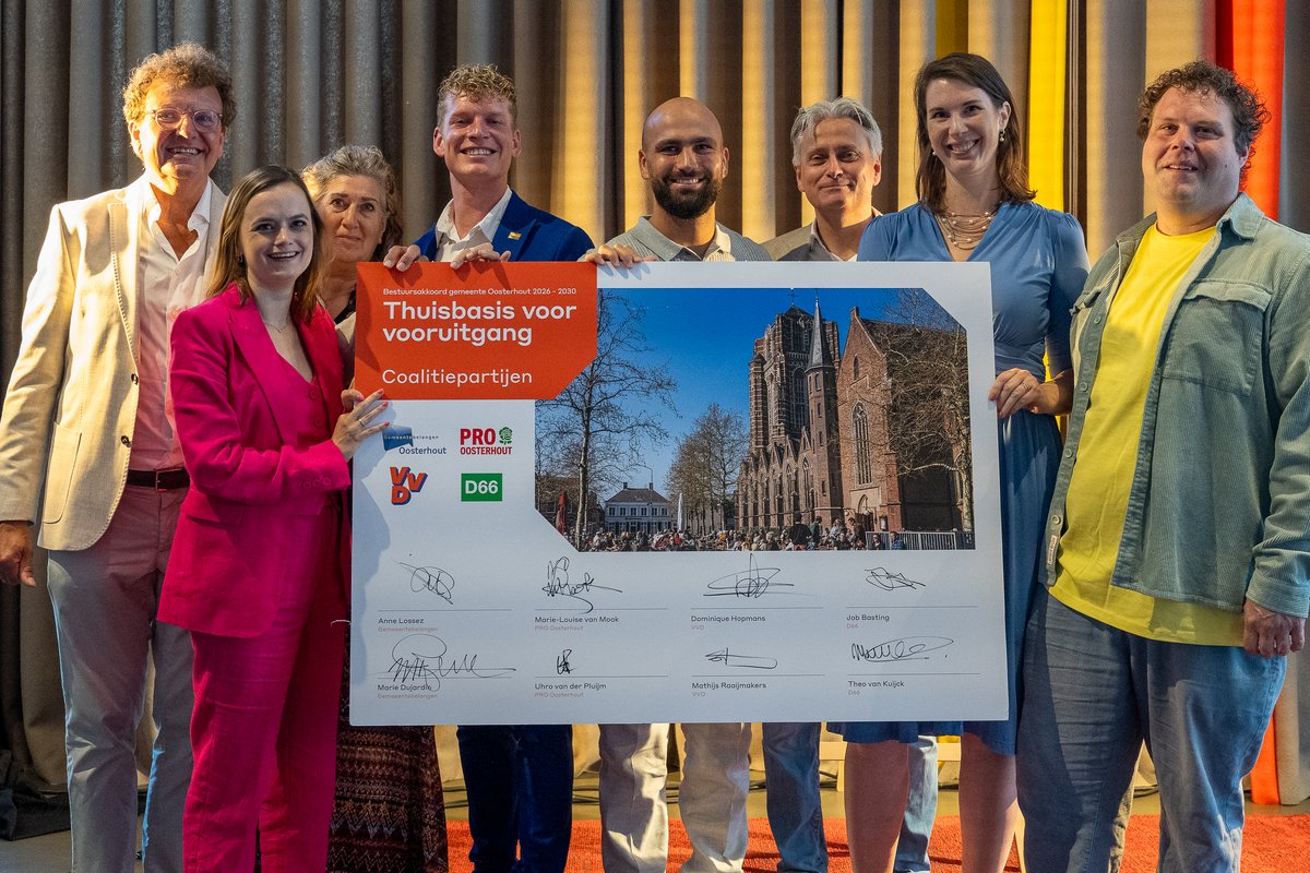 Oosterhout presenteert kandidaat-wethouders en bestuursakkoord