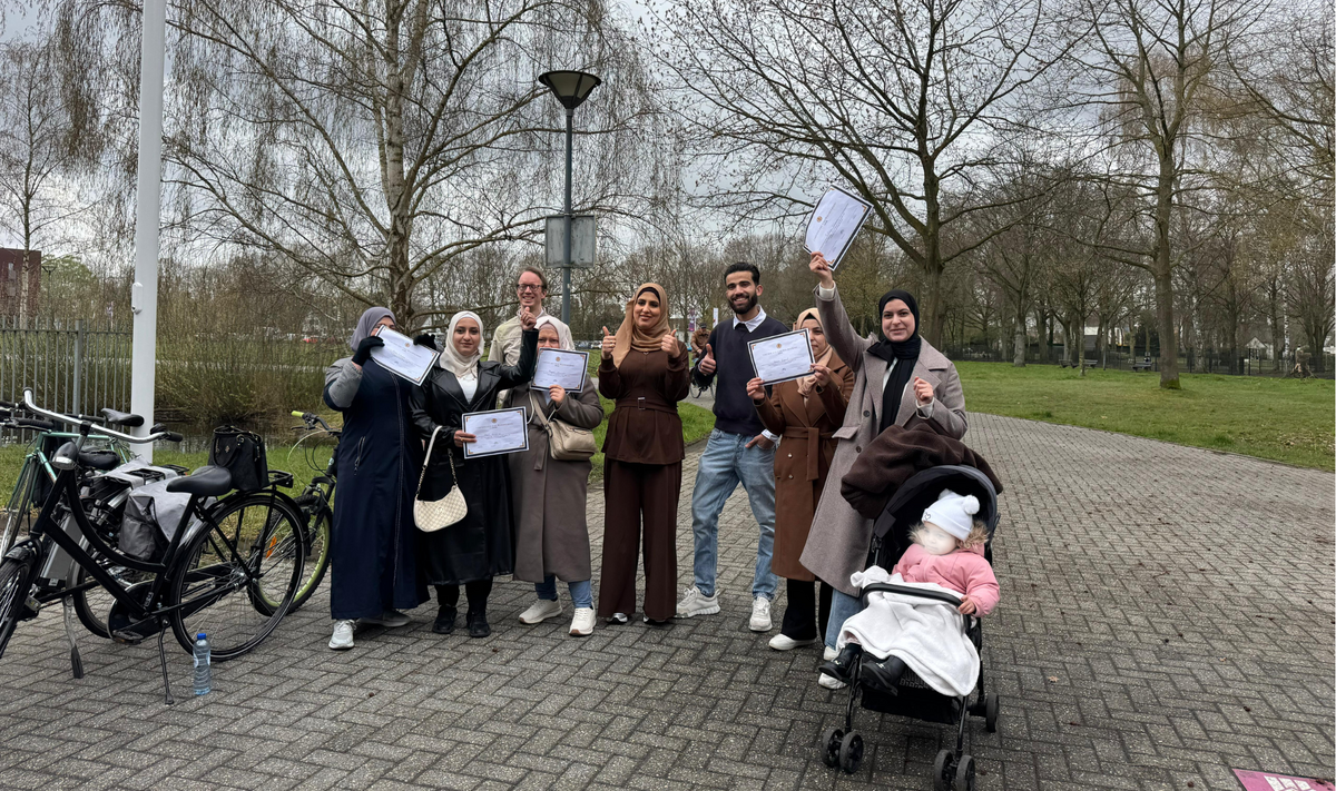 Fietslessen helpen nieuwkomers op weg naar zelfstandigheid