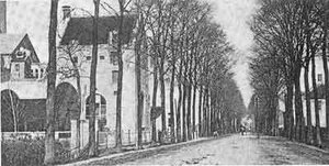 Afbeelding van De Gecroonde Bel aan de Bredaseweg in 1904 De Gecroonde Bel aan de Bredaseweg in 1904