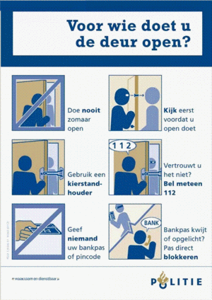 flyer van politie