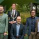 Foto: gemeentesecretaris, burgemeester en de wethouders.