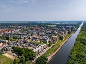 Luchtfoto langs kanaal Slotjes-Midden JimJan Multimedia 