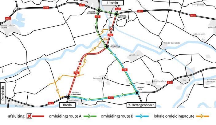 Omleiding A27