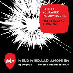 afbeelding meld misdaad anoniem illegaal vuurwerk flyer meld misdaad anoniem