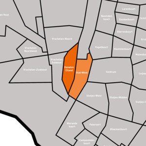 Ligging wijk West op kaart